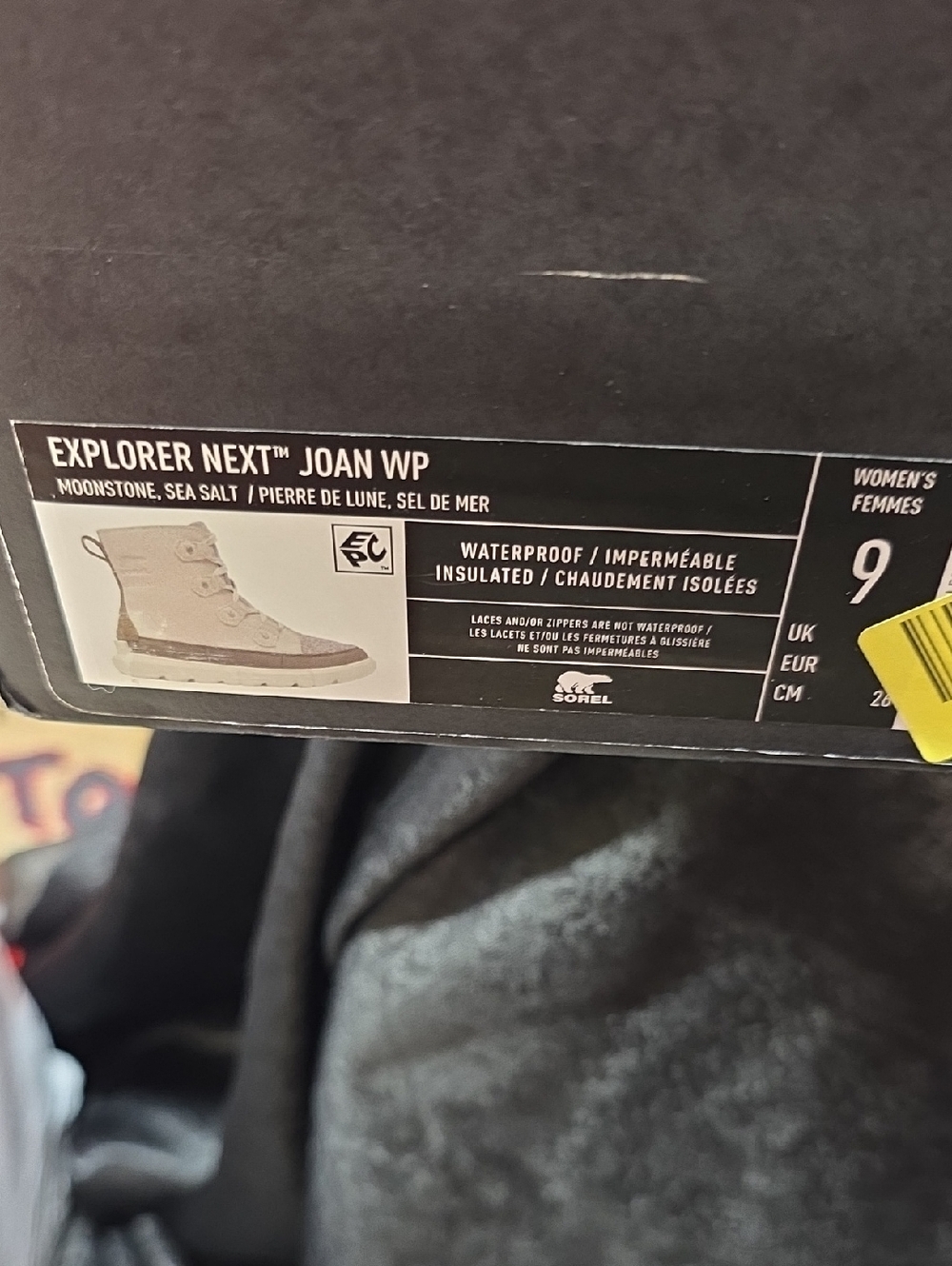 Sorel Explorer Next Joan WP Boot in Moonstone and Sea Salt